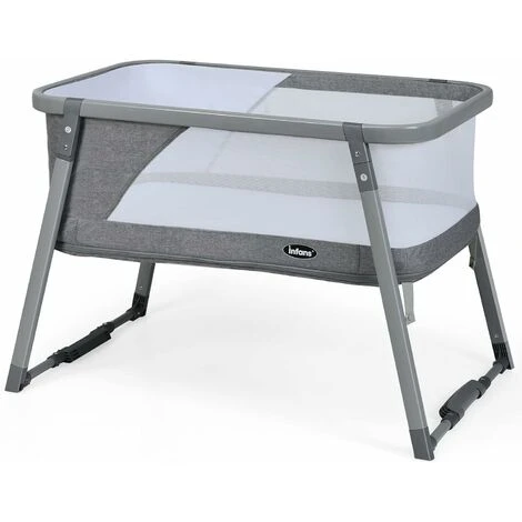 GOPLUS Culla Per Neonati 3 In 1, Trasportabile, Pieghevole, Lettino Da Campeggio, Grigio, Lacci Di Sicurezza, Culla Dondolo Con Materasso Removibile E Lavabile, 97,5x58x69,5 Cm 3 GOPLUS Culla Per Neonati 3 In 1, Trasportabile, Pieghevole, Lettino Da Campeggio, Grigio, Lacci Di Sicurezza, Culla Dondolo Con Materasso Removibile E Lavabile, 97,5x58x69,5 Cm