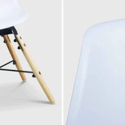 Set Di 4 Sedie Bianche Per Bambini, Legno Di Faggio, L30.5x P36 X H56cm, CHARLIE -Cameretta Per Bambini 49283721 4