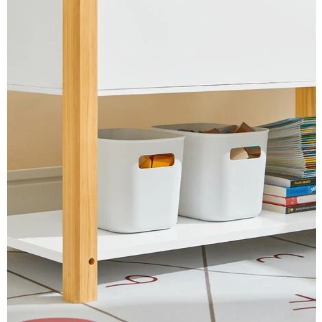 SoBuy Libreria Per Bambini Scaffale Per Bambini Con Vani Portaoggetti Scaffale Portaoggetti Per Bambini Leggio Per Libri Scaffale Per Giocattoli Bianco 85x42x45m KMB35-W 6 SoBuy Libreria Per Bambini Scaffale Per Bambini Con Vani Portaoggetti Scaffale Portaoggetti Per Bambini Leggio Per Libri Scaffale Per Giocattoli Bianco 85x42x45m KMB35-W - immagine 4