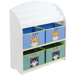 Mobiletto In Legno Porta Libri E Giocattoli -Cameretta Per Bambini 49931061 3