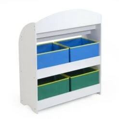 Mobiletto In Legno Porta Libri E Giocattoli -Cameretta Per Bambini 49931061 4