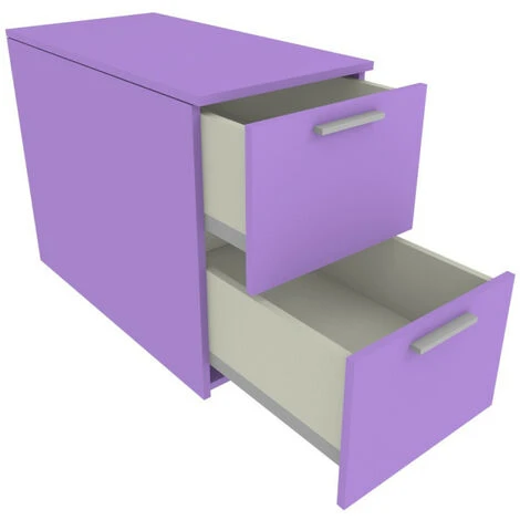 904CUET - Cassettiera Cameretta-ufficio L 45 Con Due Cassetti H 32 A Estrazione Totale 45x87x67 (LxPxH) - Lilla 3 904CUET - Cassettiera Cameretta-ufficio L 45 Con Due Cassetti H 32 A Estrazione Totale 45x87x67 (LxPxH) - Lilla