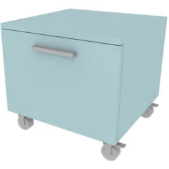 720C - Cassettiera Cameretta-ufficio L 45 Con Ruote E 1 Cassetto H.32, Con Guide A Chiusura Rallentata 45x45x44 (LxPxH) - Arancio -Cameretta Per Bambini 50406722 3