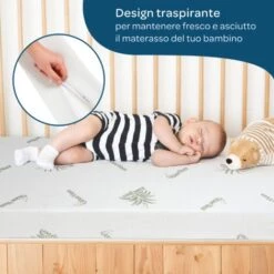 MATERASSO BABY PER CULLA PER LETTINO BAMBINO 60X120X14 CM -Cameretta Per Bambini 50986081 3