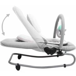 Sdraietta Per Neonato Grigio Chiaro In Acciaio -Cameretta Per Bambini 51095632 5