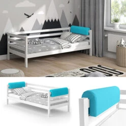 Protezione Bordo Letto 70 Cm Turchese VitaliSpa 8 Protezione Bordo Letto 70 Cm Turchese VitaliSpa -Cameretta Per Bambini 52053451 2