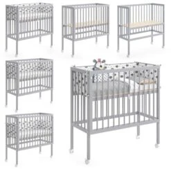 Letto Per Allattamento „Sophie“ Grigio Con 2 Sponde E Materasso VitaliSpa 10 Letto Per Allattamento „Sophie“ Grigio Con 2 Sponde E Materasso VitaliSpa -Cameretta Per Bambini 52457845 4