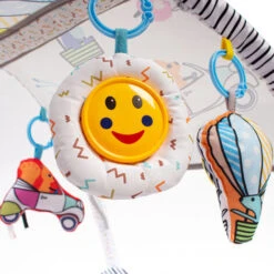 Leogreen Tappetino Attività Per Bambini, Palestrina Multiattivita' Scoperta, 6 Giocattoli, Per Neonati Da 0+ Mesi, 40 Palline Con Borsa, 85x85x49cm, Palloncino -Cameretta Per Bambini 54376900 2