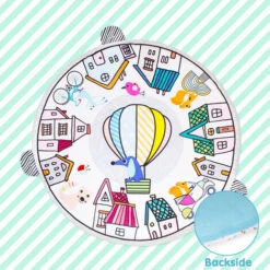 Leogreen Tappetino Attività Per Bambini, Palestrina Multiattivita' Scoperta, 6 Giocattoli, Per Neonati Da 0+ Mesi, 40 Palline Con Borsa, 85x85x49cm, Palloncino -Cameretta Per Bambini 54376900 3