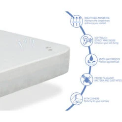 Pack Materasso 90X190 HERMES LETTO PER BAMBINI, Altezza 11 CM + 1 Cuscino Viscoelastico 80x35 + 1 Lenzuolo Coprimaterasso 90X190 -Cameretta Per Bambini 54706990 5