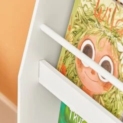SoBuy Libreria Per Bambini Con 3 Ripiani Scaffale Per Giocattoli Scaffale Per Bambini Organizzatore Di Giocattoli Portaoggetti Bianco, KMB45-W -Cameretta Per Bambini 54873762 4