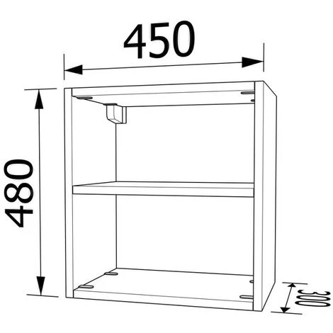 48453LX - Mobile Libreria Pensile L 45 H 48 Prof. 30 - Lilla 4 48453LX - Mobile Libreria Pensile L 45 H 48 Prof. 30 - Lilla - immagine 2