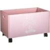 ATMOSPHERA CESTO PORTA OGGETTI GRIGIA CON RUOTE Colore Rosa -Cameretta Per Bambini 54944861 1