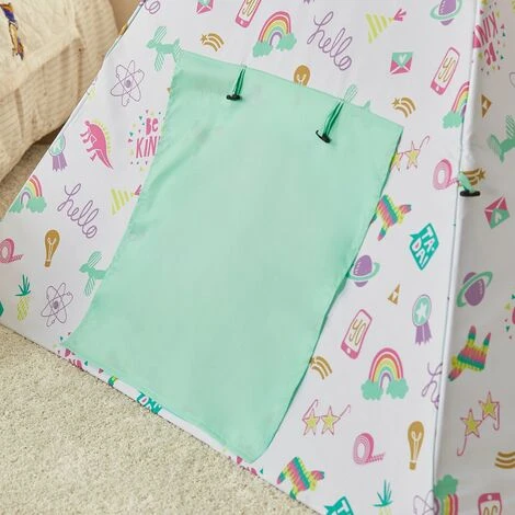 SoBuy Tenda Da Gioco Per Bambini Con Porta E Finestra Casetta Per Bambini Tenda Per Bambini 133x133x153 Cm, OSS06 5 SoBuy Tenda Da Gioco Per Bambini Con Porta E Finestra Casetta Per Bambini Tenda Per Bambini 133x133x153 Cm, OSS06 - immagine 3