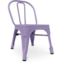 Sedia Per Bambini Stile Stylix - Metallo Viola Pastello - Ferro