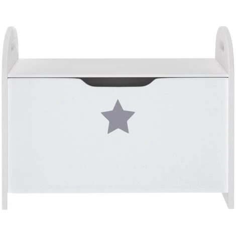 Cassapanca Per Bambini Bianca 62x40x46,5 Cm In MDF VidaXL 6 Cassapanca Per Bambini Bianca 62x40x46,5 Cm In MDF VidaXL - immagine 4