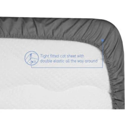 Lenzuolo Da Letto 100% Cotone 70x160, Confezione Da 2 In Grigio Perla E Bianco. Ideale Per I Letti Montessori 9 Lenzuolo Da Letto 100% Cotone 70x160, Confezione Da 2 In Grigio Perla E Bianco. Ideale Per I Letti Montessori -Cameretta Per Bambini 56689237 3