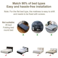 Hengda Griglia Da Letto Uso Con Scatola Primavera A Letto Protezione Da Letto Griglia Per Bambini Griglia Della Griglia Per Bambini Griglia Pieghevole Pieghevole Pieghevole 180x 80 Cm -Cameretta Per Bambini 57484220 3