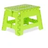 Relaxdays Sgabello Pieghevole, Sgabellino Antiscivolo Con Un Gradino E Manico Fino A 120 Kg, 22,5x32x25 Cm, Verde Bianco, 100% Plastica -Cameretta Per Bambini 58343369 1