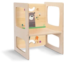 Onlywood Sedia Montessori MAGICWOOD Con Disegni Colorati