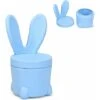 DREAMADE Sgabello Per Bambini, Pouf Contenitore A Forma Di Coniglio Salvaspazio Per Cameretta, Carico 120 Kg 30 X 30 X 27,5 Cm (Azzurro) -Cameretta Per Bambini 59001416 1
