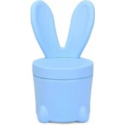 DREAMADE Sgabello Per Bambini, Pouf Contenitore A Forma Di Coniglio Salvaspazio Per Cameretta, Carico 120 Kg 30 X 30 X 27,5 Cm (Azzurro) -Cameretta Per Bambini 59001416 4