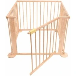 Bc-elec - 5664-0058YLB Baby Park In Legno 3,6 M, 4 Pannelli 70x90cm