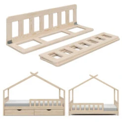 Protezione Anticaduta Per Letto 120cm Naturale VitaliSpa -Cameretta Per Bambini 59180565 4