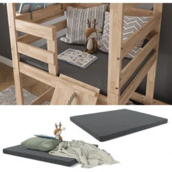 Materasso Per Bambini Teddy“ 100x90cm Grigio VitaliSpa -Cameretta Per Bambini 59180576 2