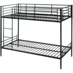 Letto A Castello 2 X 90 X 190 Cm Nero - DUOTIS II