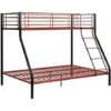 Letto A Castello 90 E 140 X 190 Cm Acciaio Nero E Rosso - ELEVATIO IV -Cameretta Per Bambini 59278954 1