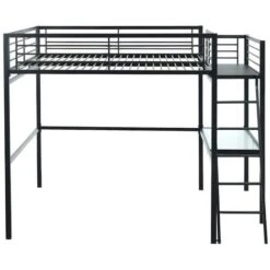 Letto A Soppalco Con Spazio Scrivania Antracite 140 X 190 Cm CASUAL II + Materasso Compreso 10 Letto A Soppalco Con Spazio Scrivania Antracite 140 X 190 Cm CASUAL II + Materasso Compreso -Cameretta Per Bambini 59284845 4