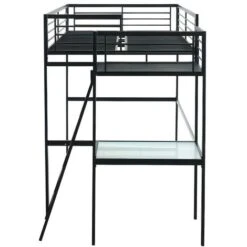 Letto A Soppalco Con Spazio Scrivania Antracite 140 X 190 Cm CASUAL II + Materasso Compreso 11 Letto A Soppalco Con Spazio Scrivania Antracite 140 X 190 Cm CASUAL II + Materasso Compreso -Cameretta Per Bambini 59284845 5