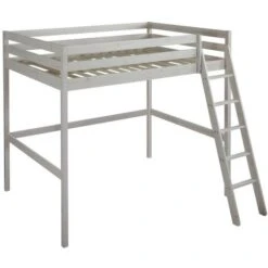 Letto A Soppalco + Materasso 140 X 190 Cm Pino Massello Sbiancato - GEDEON II 10 Letto A Soppalco + Materasso 140 X 190 Cm Pino Massello Sbiancato - GEDEON II -Cameretta Per Bambini 59285328 4