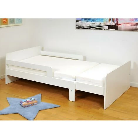 Letto Evolutivo 90x140/170/200cm In Abete Rosso Sbiancato - ZELLY 7 Letto Evolutivo 90x140/170/200cm In Abete Rosso Sbiancato - ZELLY - immagine 5