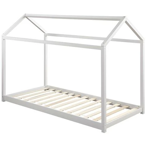 Letto A Capanna AVENTURIER - 90 X 190 Cm - Abete - Bianco 3 Letto A Capanna AVENTURIER - 90 X 190 Cm - Abete - Bianco