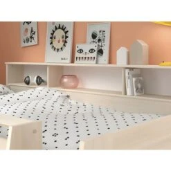 Letto Combinato Con Scrivania E Scomparti 90 X 200 Cm Rovere + Materasso - APOLINE 10 Letto Combinato Con Scrivania E Scomparti 90 X 200 Cm Rovere + Materasso - APOLINE -Cameretta Per Bambini 59286858 4