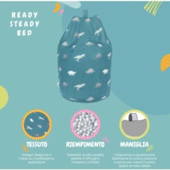 Ready Steady Bed Pouf Da Interno Per Bambini, Pouf Da Soggiorno, Rex -Cameretta Per Bambini 60310783 3
