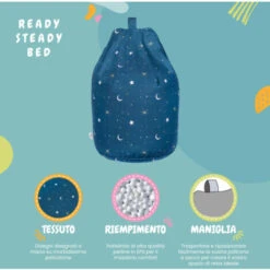 Ready Steady Bed Pouf Da Interno Per Bambini, Pouf Da Soggiorno, Moonlight -Cameretta Per Bambini 60310784 3