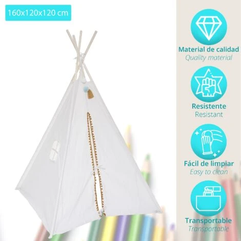 ATMOSPHERA Tipi - Finestra Per Bambini, Colore: Bianco 4 ATMOSPHERA Tipi - Finestra Per Bambini, Colore: Bianco - immagine 2