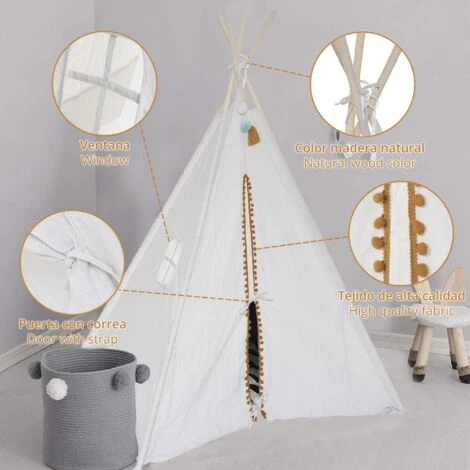ATMOSPHERA Tipi - Finestra Per Bambini, Colore: Bianco 5 ATMOSPHERA Tipi - Finestra Per Bambini, Colore: Bianco - immagine 3