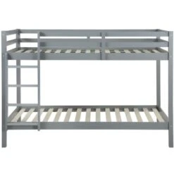 Letto A Castello 2 X 90 X 190 Cm Abete Massello Grigio - ANICET II -Cameretta Per Bambini 61525450 5