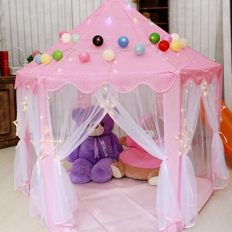 Castello Principessa Portatile Tenda Casetta Tenda Principessa Casa E Castello Giochi Rosa Per Bambini 7 Castello Principessa Portatile Tenda Casetta Tenda Principessa Casa E Castello Giochi Rosa Per Bambini - immagine 5