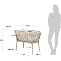 Kave Home - Culla Leonela 97 X 62 Cm In Legno Di Frassino FSC 100% 7 Kave Home - Culla Leonela 97 X 62 Cm In Legno Di Frassino FSC 100% -Cameretta Per Bambini 64071033 3