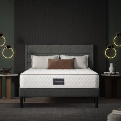 Materasso Con Anima A Molle 90x200 Cm, Materasso In Schiuma, Rivestimento Trapuntato In Microfibra, Antiacaro E Traspirante Altezza 25 Cm -Cameretta Per Bambini 65296610 5