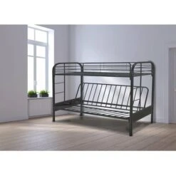 Letto A Castello POLO - Metallo - Nero -Cameretta Per Bambini 6583867 2