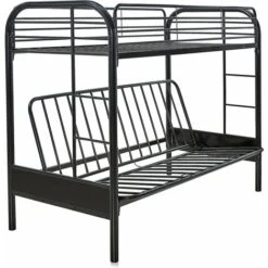 Letto A Castello POLO - Metallo - Nero -Cameretta Per Bambini 6583867 5