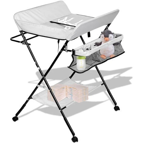 Hengda Fasciatoio Vaschetta Vasca Da Bagno Regolabile In Altezza Pieghevole Fasciatoio Regolabile In Altezza Con Imbottitura E Ruote 3 Hengda Fasciatoio Vaschetta Vasca Da Bagno Regolabile In Altezza Pieghevole Fasciatoio Regolabile In Altezza Con Imbottitura E Ruote