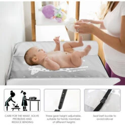 Hengda Fasciatoio Vaschetta Vasca Da Bagno Regolabile In Altezza Pieghevole Fasciatoio Regolabile In Altezza Con Imbottitura E Ruote 10 Hengda Fasciatoio Vaschetta Vasca Da Bagno Regolabile In Altezza Pieghevole Fasciatoio Regolabile In Altezza Con Imbottitura E Ruote -Cameretta Per Bambini 65977247 4