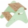 B. Toys - B.spaces Peek-A-Boost - Sgabello Con Gradini In Legno - Sgabello Con Gradini A Due Gradini Per Bambini Dai 2 Anni In Su (colore Legno Naturale E Menta) -Cameretta Per Bambini 66559978 1